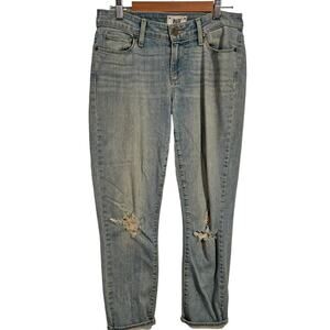 PAIGE distressed denim jeans sz. 27 Skyline ankle peg jeans